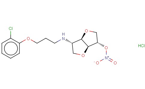 5-(3-(2-CHLORPHENOXY)-PROPYLAMINO)-5-DESOXY-1,4:3,6-DIANHYDRO-L-IDIT-2-NITRAT HCL [GERMAN]